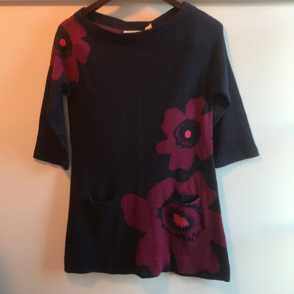 NWOT Sz S Anthropologie Poppy Pocket Tunic navy - Picture 4 of 8